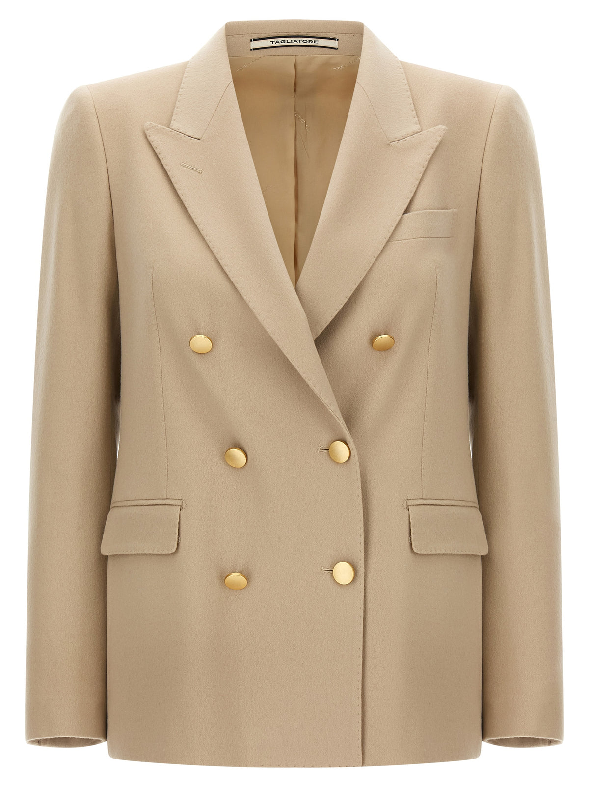 Tagliatore Beige Cashmere Blazer for Women