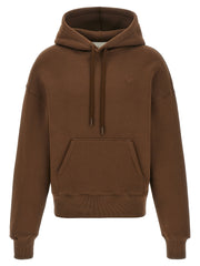 Ami Paris Brown Cotton Hoodie