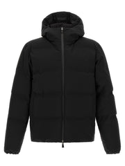 Herno Black Polyamide Full-Length Jacket for Men