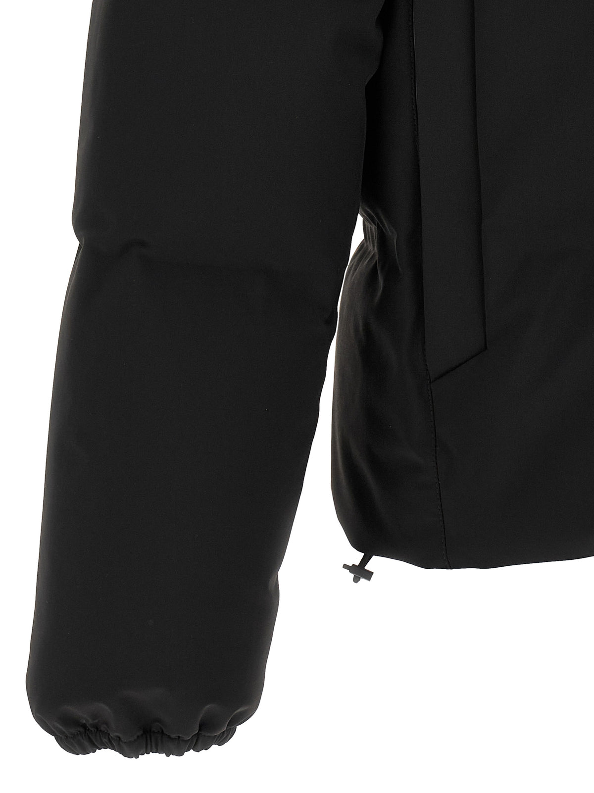 Herno Black Polyamide Full-Length Jacket for Men