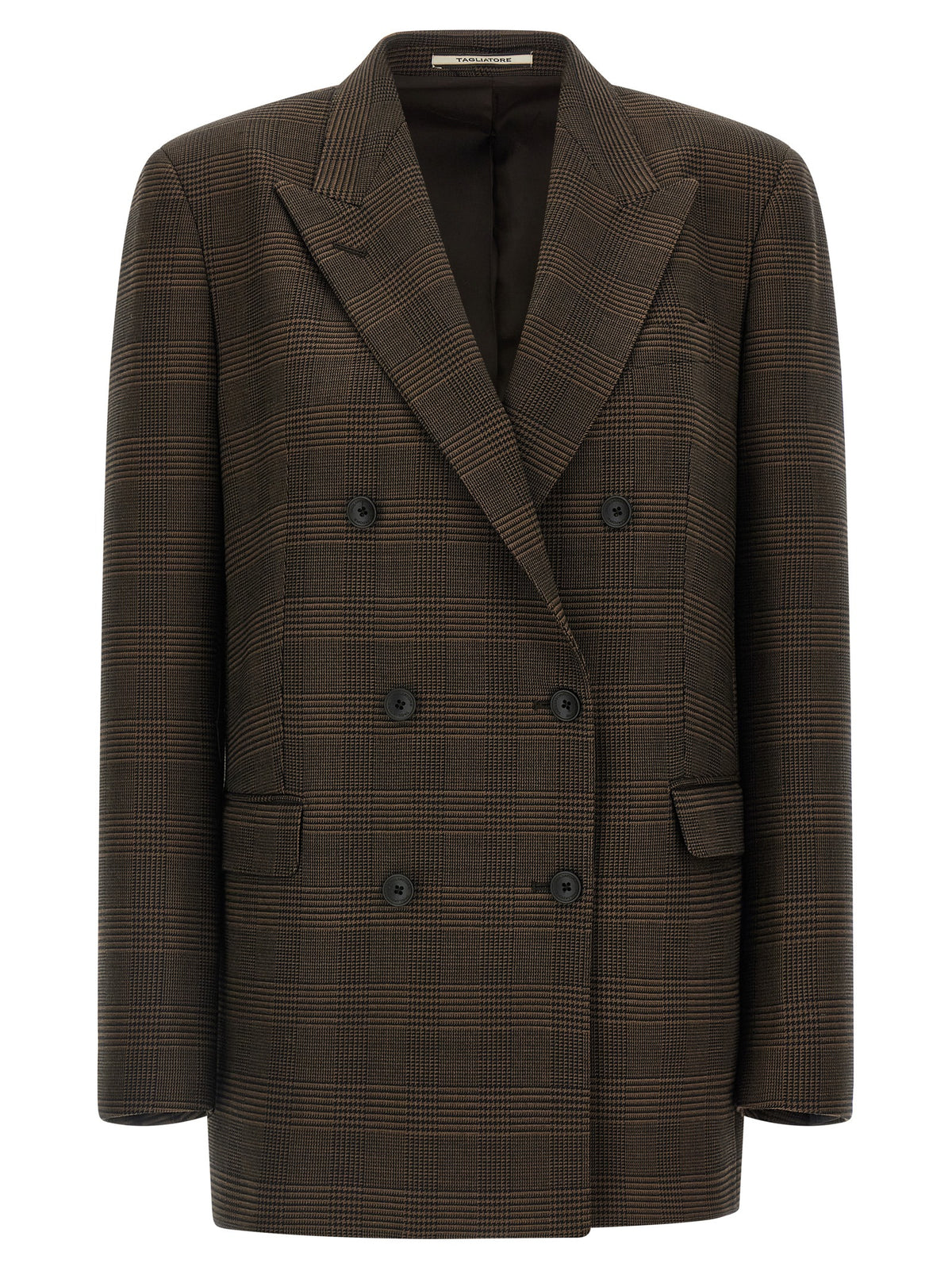 Tagliatore Brown Virgin Wool Blazer for Women
