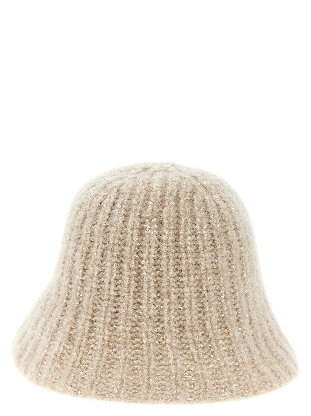 Brunello Cucinelli Beige Cashmere Bucket Hat for Women