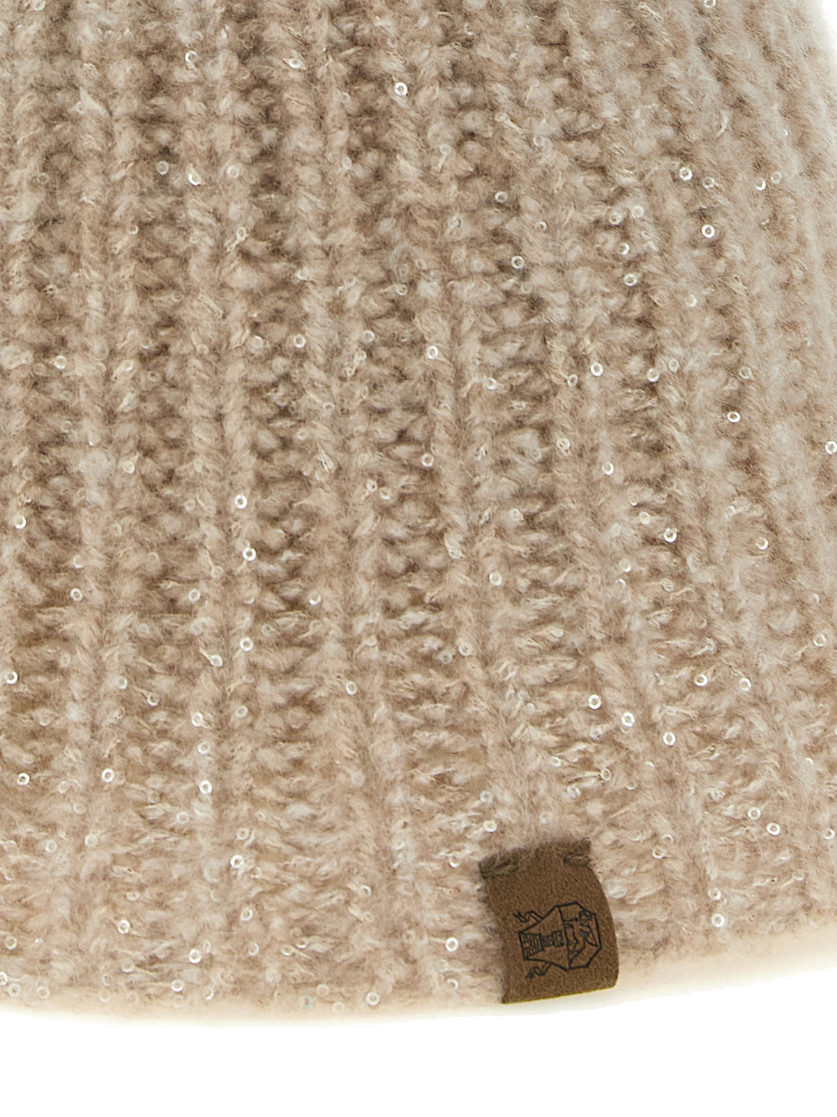 Brunello Cucinelli Beige Cashmere Bucket Hat for Women