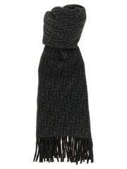 Fendi Black Wool Foulard
