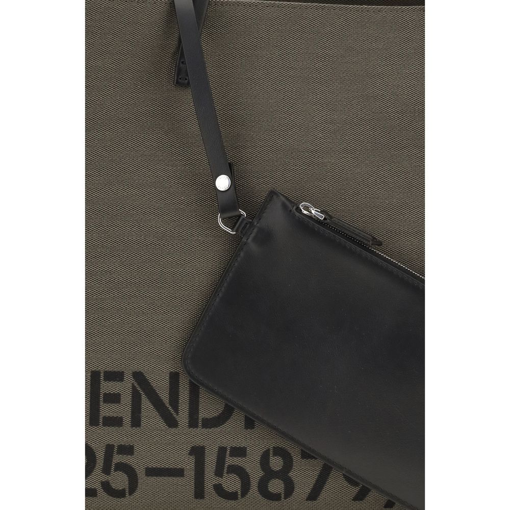 Fendi Bicolor Polyester Shoulder Bag for Men