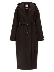 Sportmax Brown Wool Coat