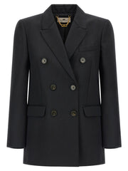 Elisabetta Franchi Black Virgin Wool Blazer