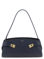 Ferragamo Blue Calfskin Shoulder Bag