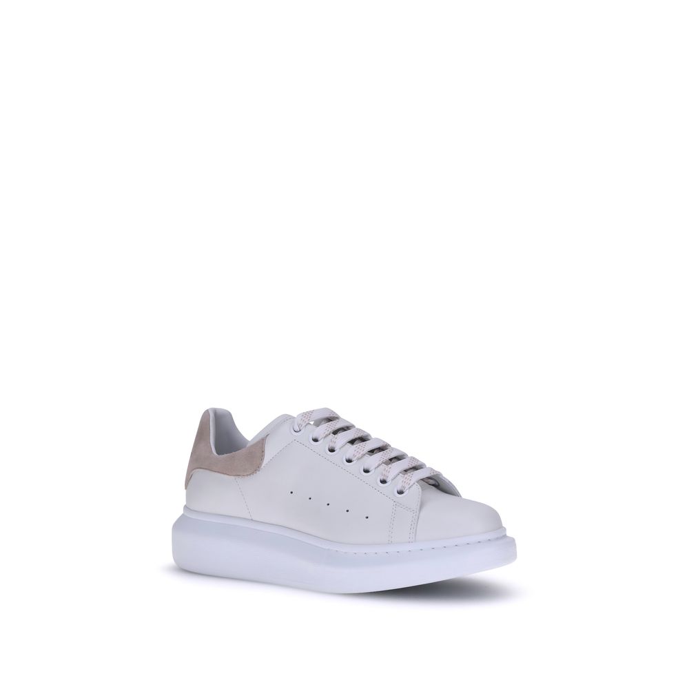 Alexander McQueen White Calf Leather Bos Taurus Platform Sneakers for Women