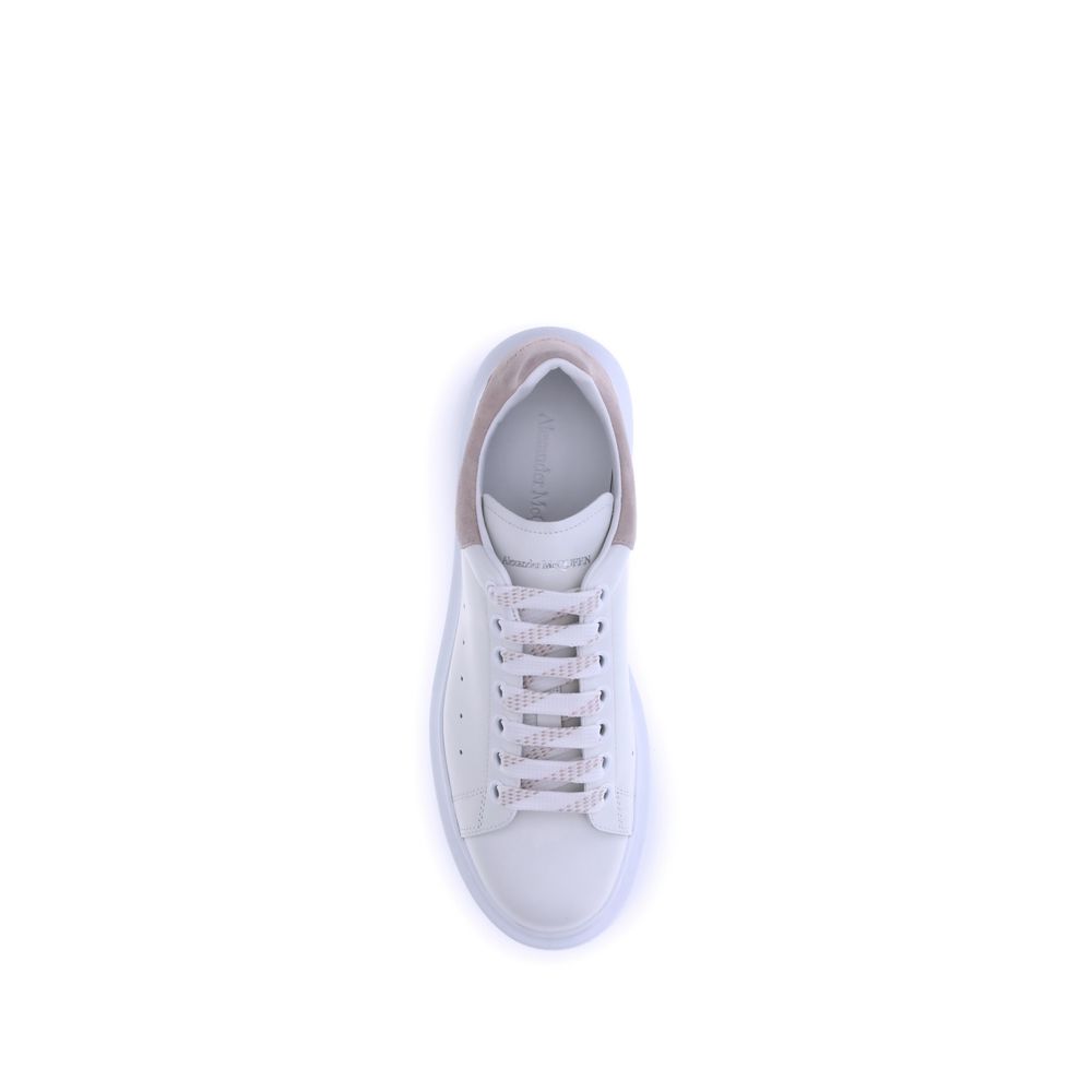 Alexander McQueen White Calf Leather Bos Taurus Platform Sneakers for Women