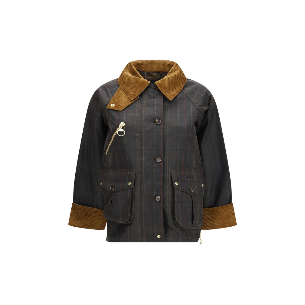 Barbour Bicolor Cotton Full-Length Jacket for Women
