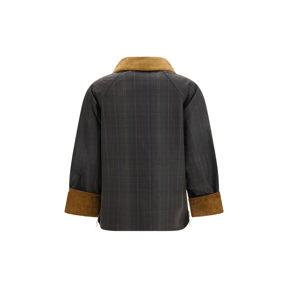 Barbour Bicolor Cotton Full-Length Jacket for Women
