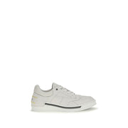 Fendi White Calf Leather Bos Taurus Low Top Sneakers