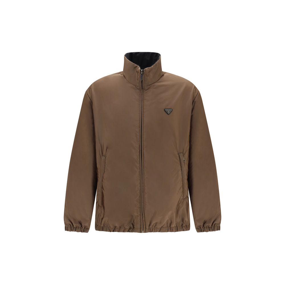 Prada Multicolor Recycled Polyamide Full-Length Jacket for Men