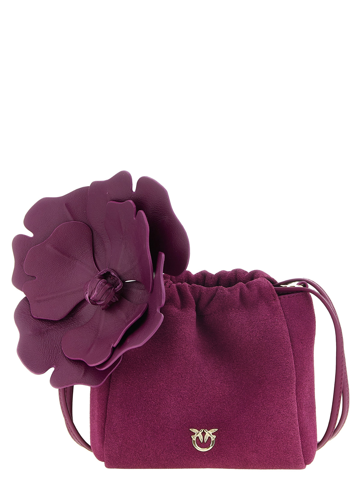 PINKO Purple Lambskin Clutch Bag for Women