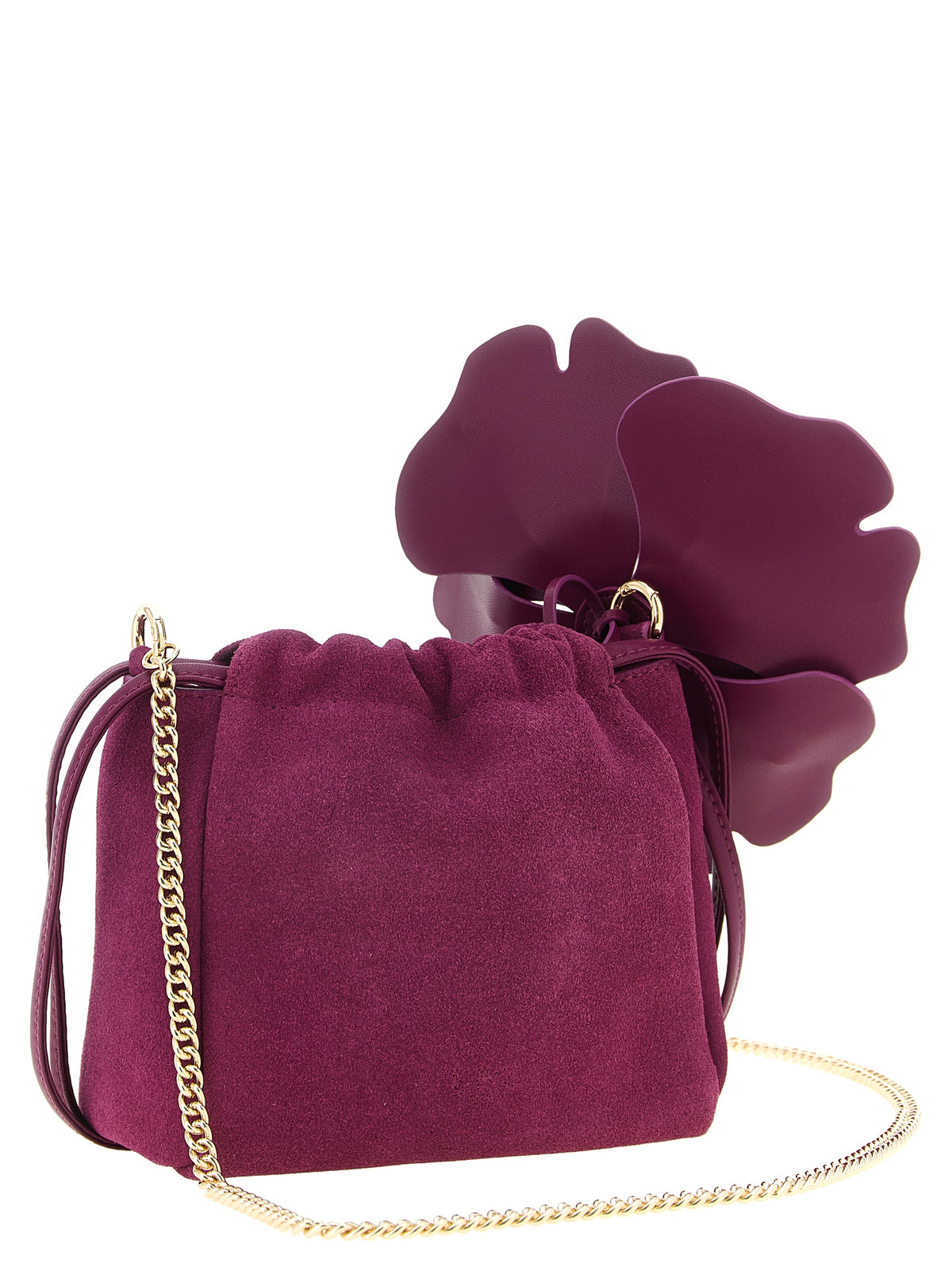 PINKO Purple Lambskin Clutch Bag for Women