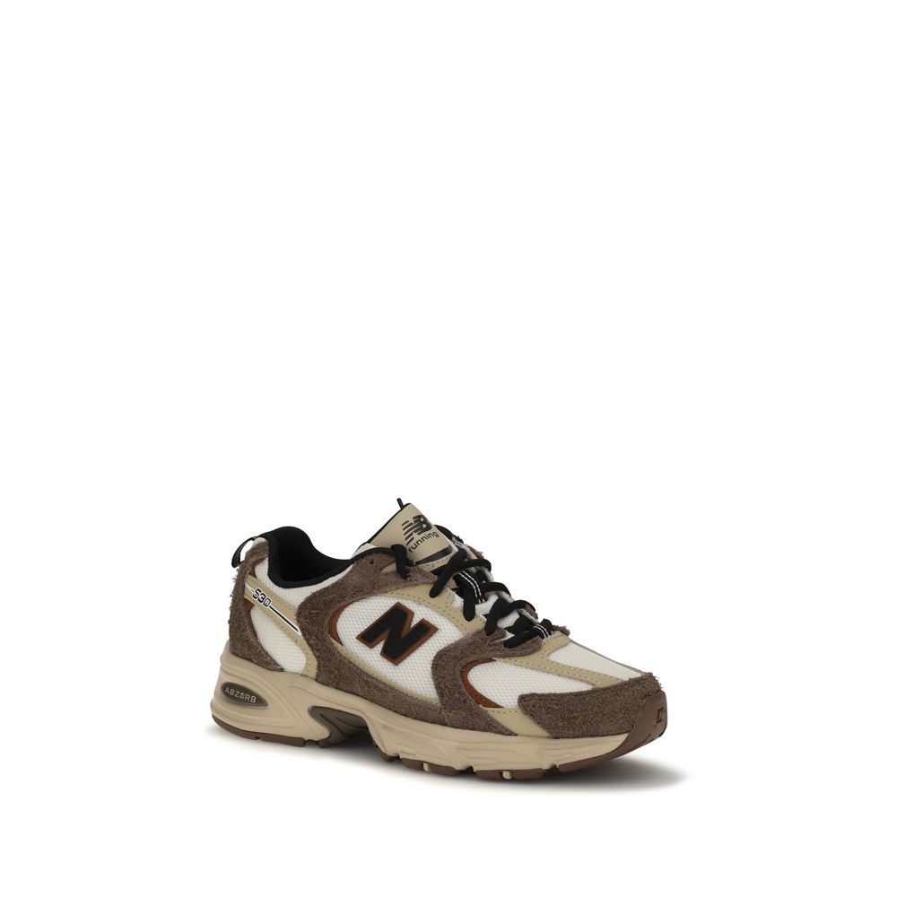New Balance Brown Polyamide Athletic Sneakers for Women