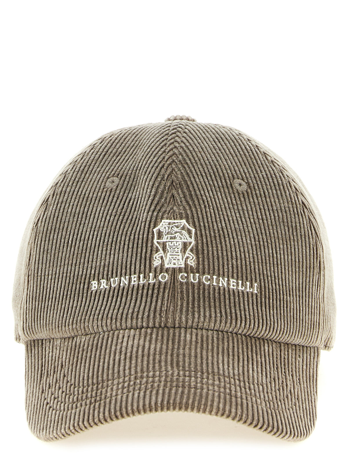 Brunello Cucinelli Gray Cotton Cap (Baseball Hat) for Men