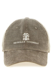 Brunello Cucinelli Gray Cotton Cap (Baseball Hat) for Men