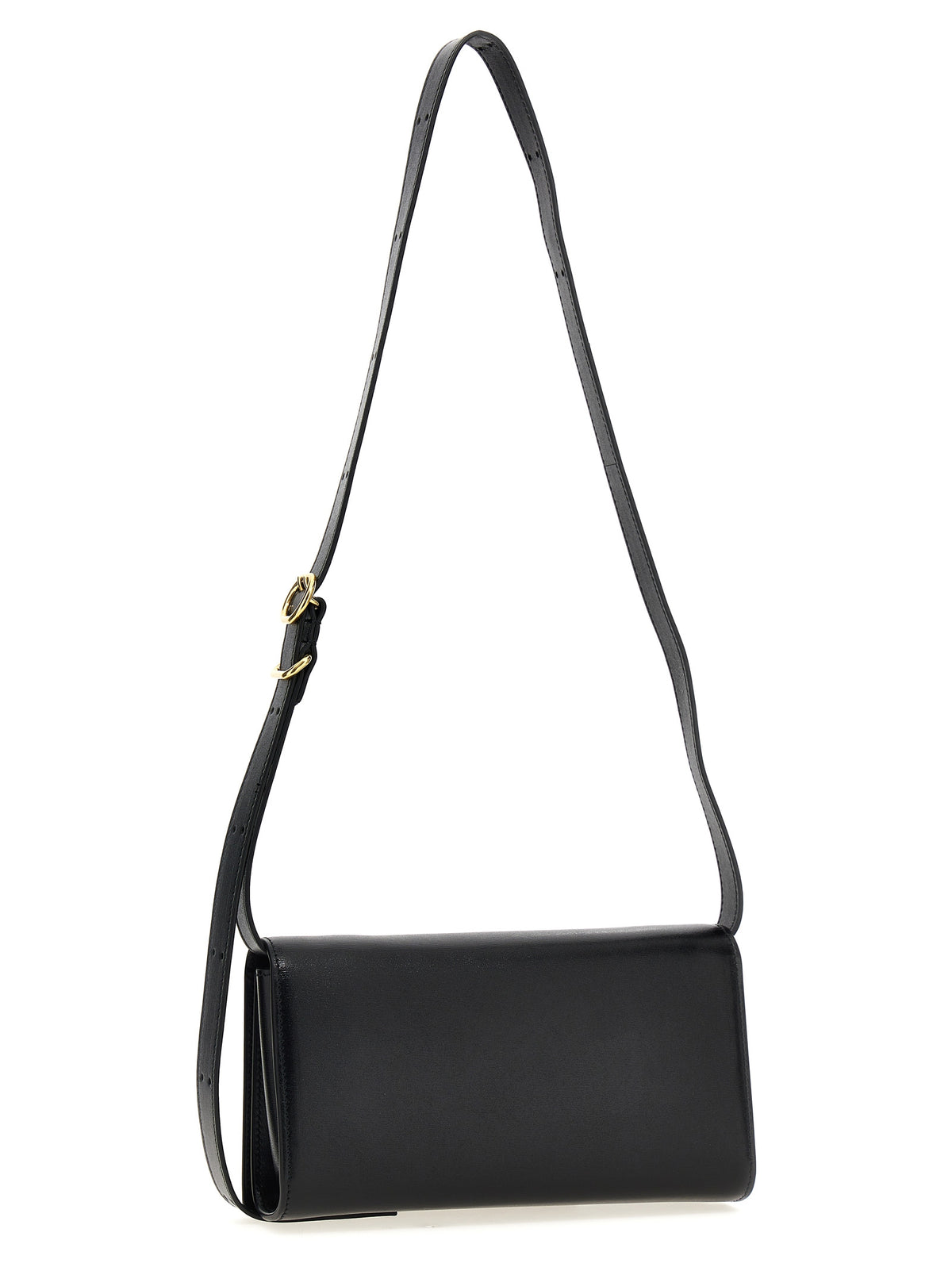 JIL SANDER Black Leather Crossbody Bag for Women