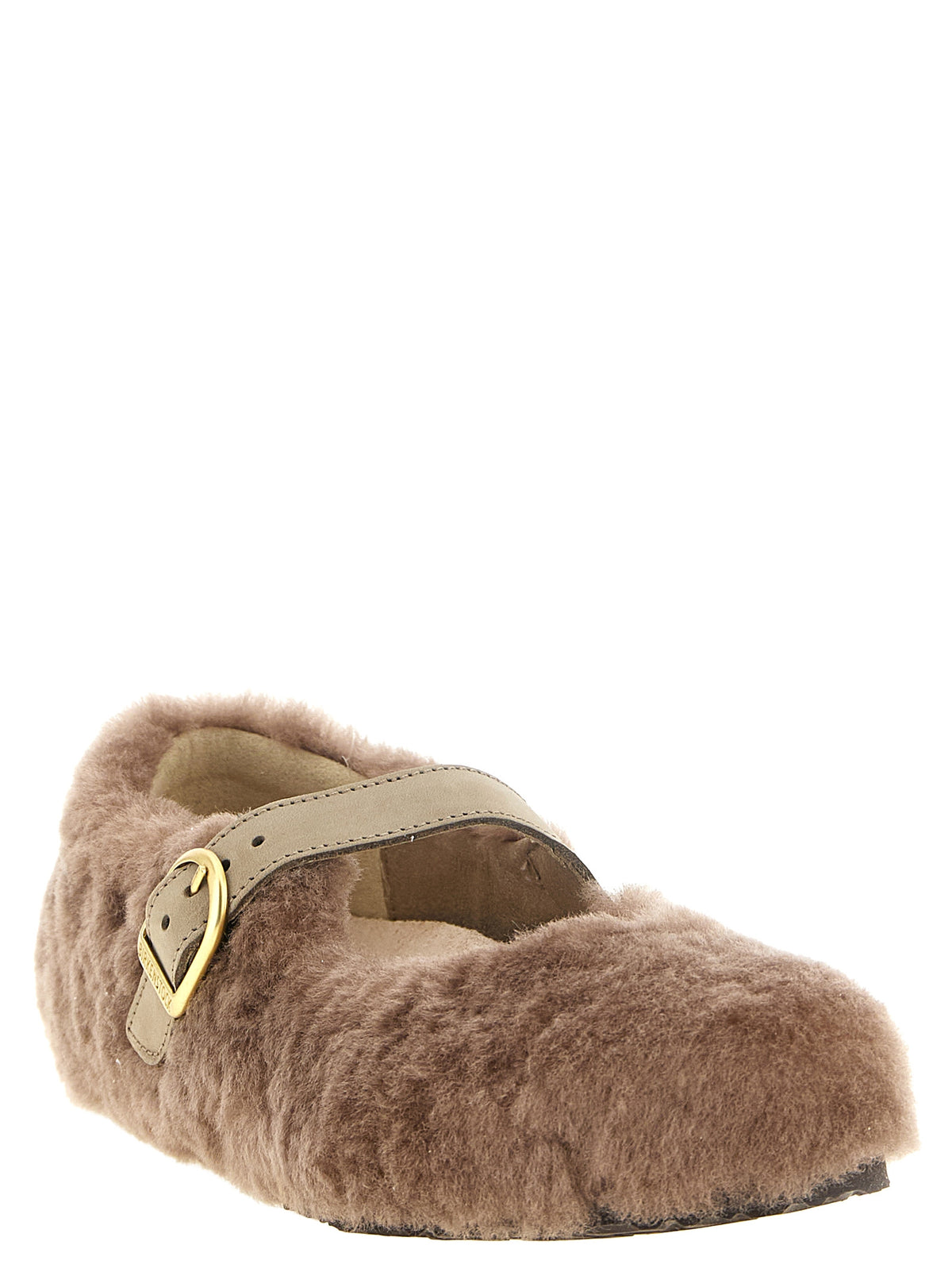 Birkenstock Gray Leather Ballet Flats for Women