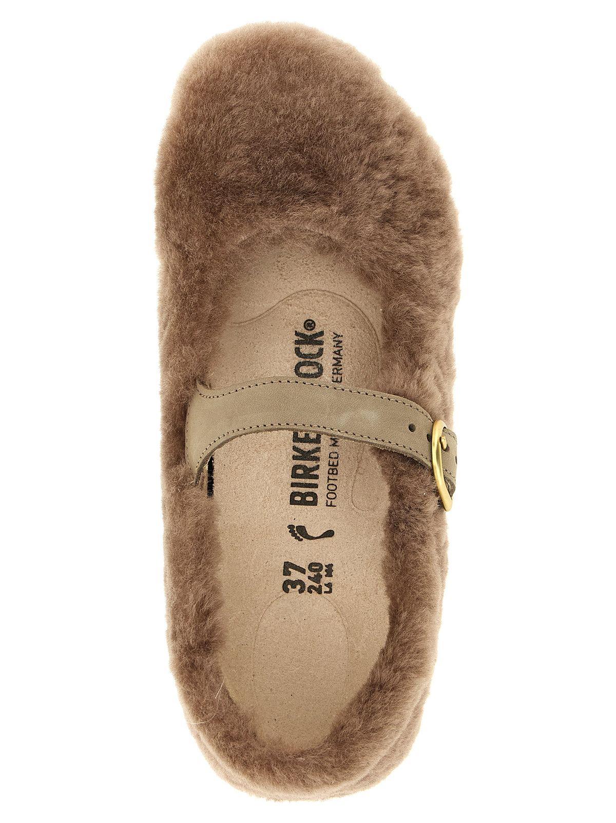Birkenstock Gray Leather Ballet Flats for Women