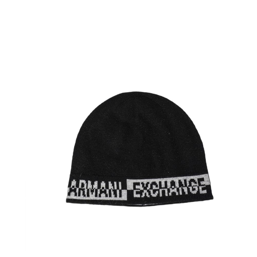 Armani Exchange Black Marabou Scarf for Men
