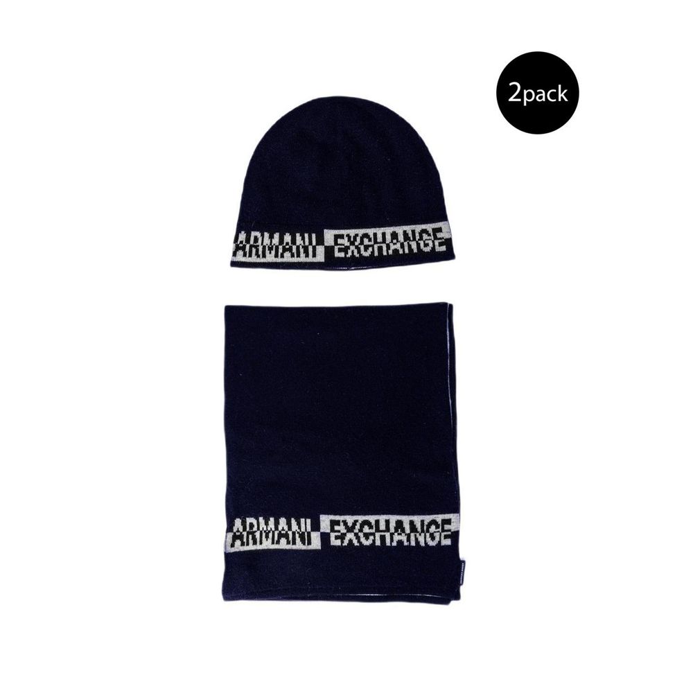Armani Exchange Blue Marabou Scarf for Men