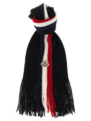 Moncler Black Virgin Wool Foulard