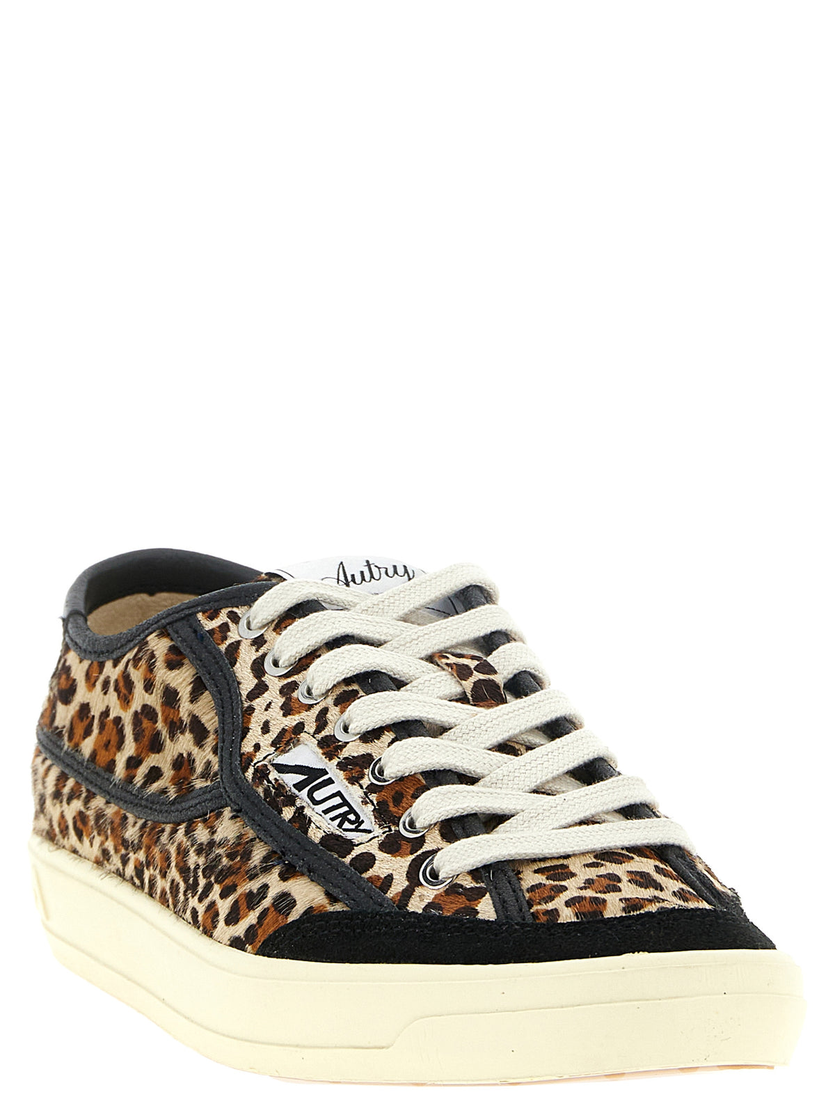 Autry Brown Cowhide Low Top Sneakers