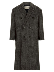 Ami Paris Black Virgin Wool Coat