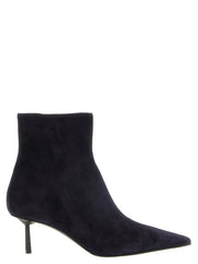 LE SILLA Blue Lambskin Ankle Boots
