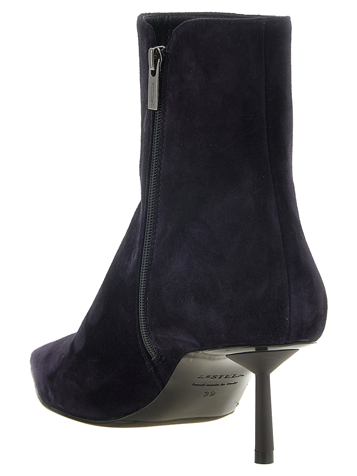 LE SILLA Blue Lambskin Ankle Boots