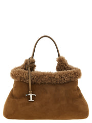 Tod's Brown Merino Wool Handbag