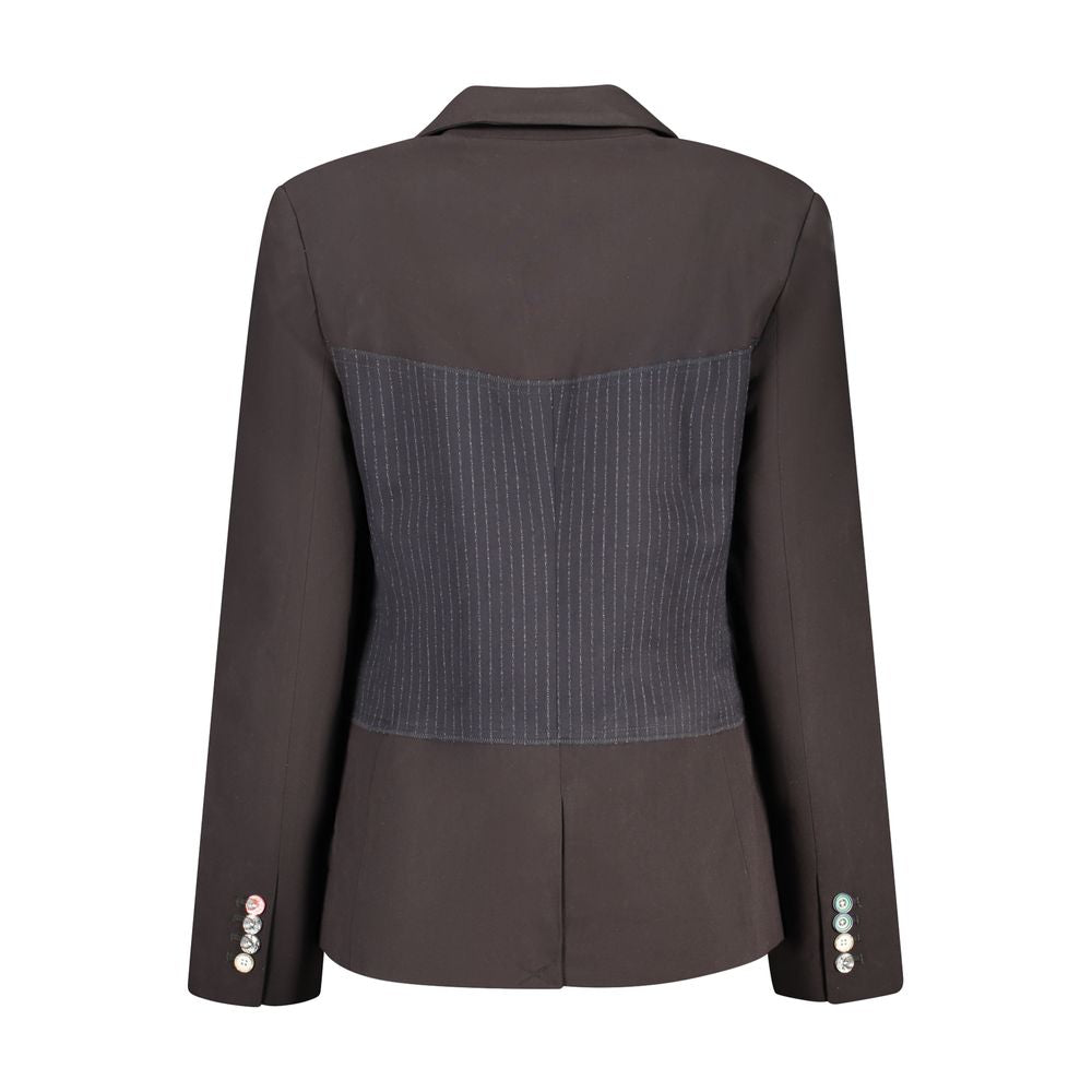 Desigual Black Polyester Blazer
