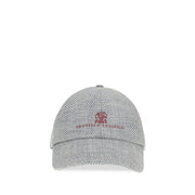 Brunello Cucinelli Gray Wool Oves Aries Cap (Baseball Hat) for Men