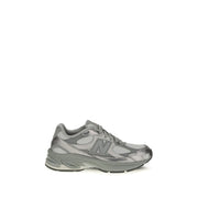 New Balance Gray Fabric Athletic Sneakers