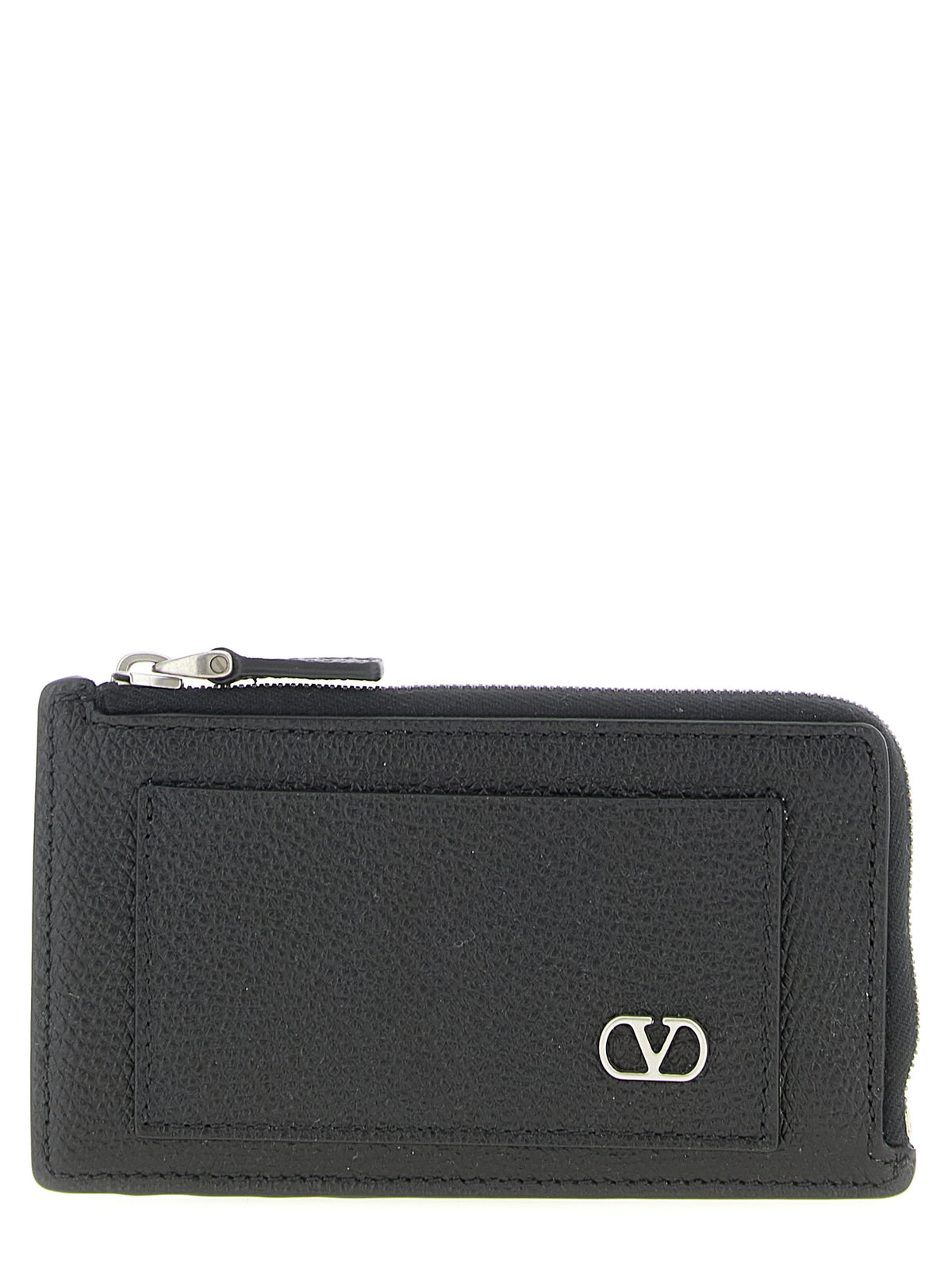 Valentino Garavani Black Calfskin Cardholder