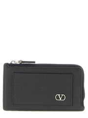 Valentino Garavani Black Calfskin Cardholder
