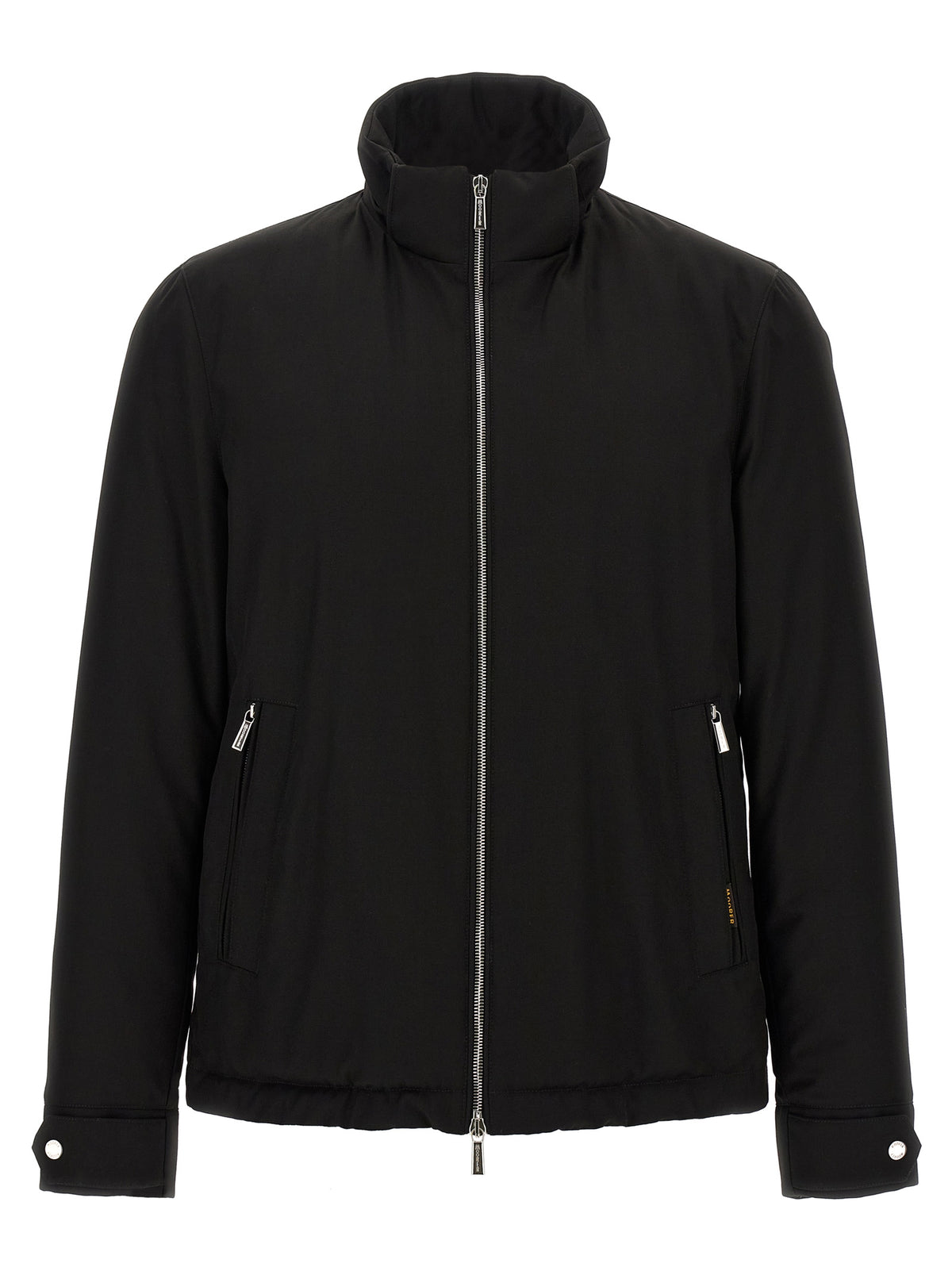 MooRER Black Wool Full-Length Jacket