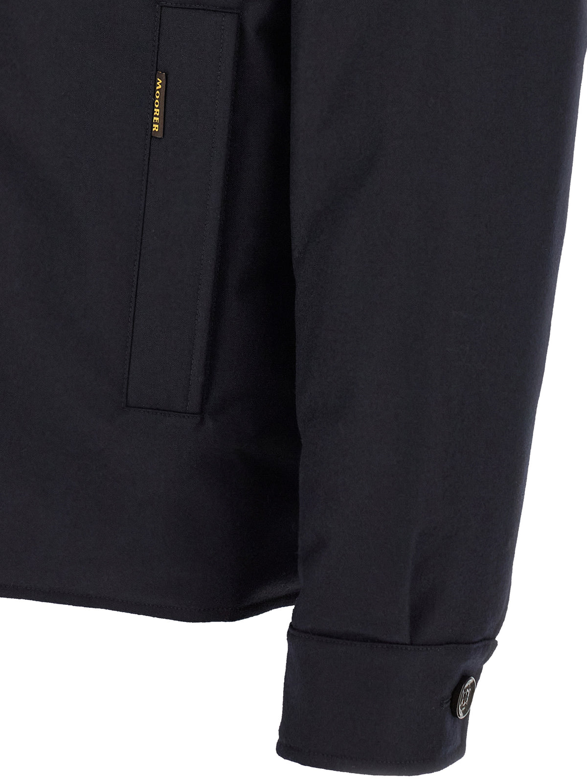 MooRER Blue Wool Full-Length Jacket