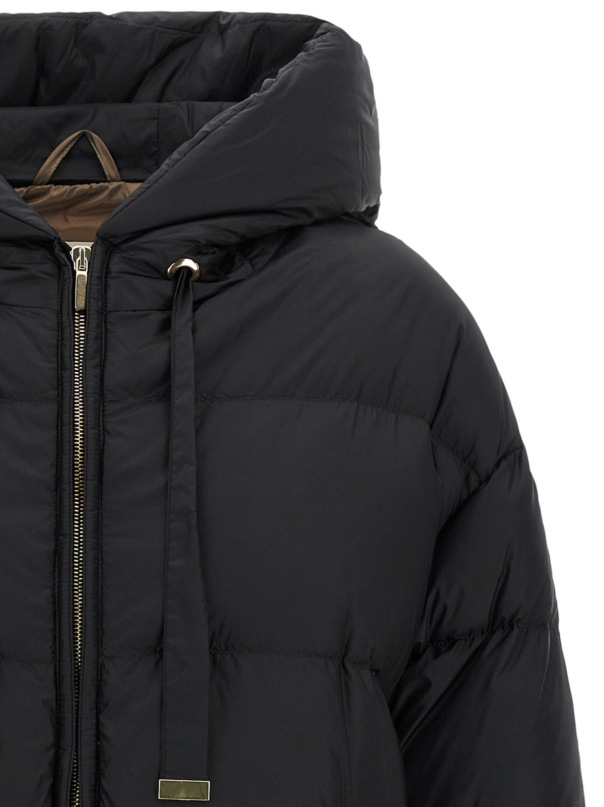 Max Mara Black Polyamide Full-Length Jacket for Women
