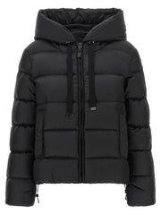 Max Mara Black Polyester Full-Length Jacket