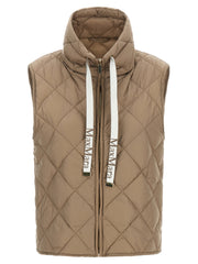 Max Mara Beige Polyamide Sleeveless Jacket
