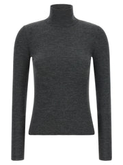 Max Mara Gray Virgin Wool Cardigan