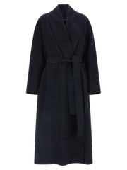 'S Max Mara Blue Wool Coat