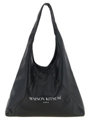 Maison Kitsuné Black Polyethylene Shoulder Bag