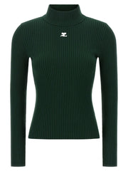 Courrèges Bicolor Viscose Cardigan