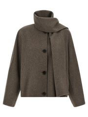 'S Max Mara Brown Wool Full-Length Jacket