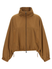 Max Mara Brown Polyamide Full-Length Jacket